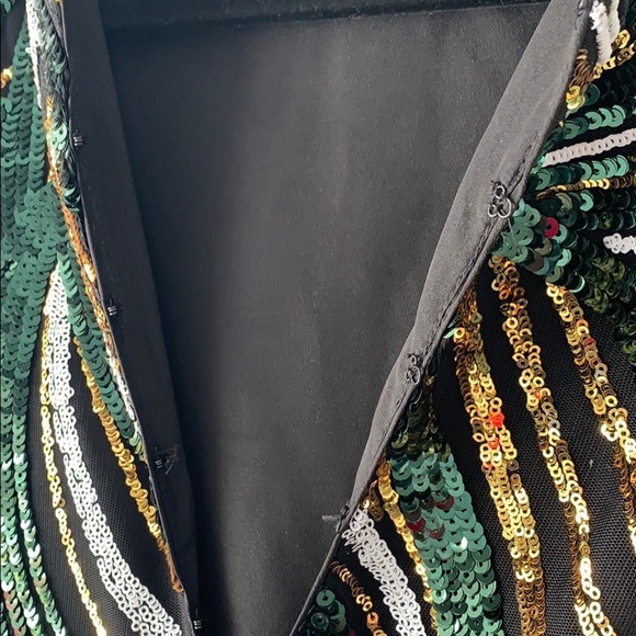 - Marciano sequin shift dress holiday New year long sleeves swifty - Picture 7 of 7